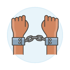 Handcuff Arrested 3 Illustration from UX Colors Set
