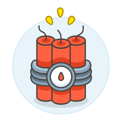 Dynamite Bomb Illustration from UX Colors Set