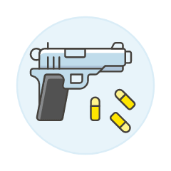 Handgun Illustration from UX Colors Set