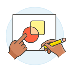 Draw Subtractive 3 Illustration from UX Colors Set