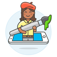 Graphic Designer 6 Illustration from UX Colors Set