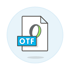 Otf File Illustration from UX Colors Set