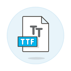 Ttf File Illustration from UX Colors Set