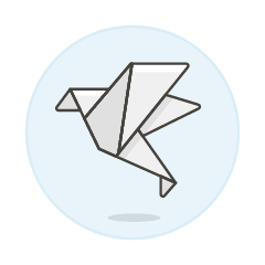 Paper Bird Illustration from UX Colors Set
