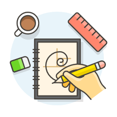 Sketch Workspace 2 Illustration from UX Colors Set