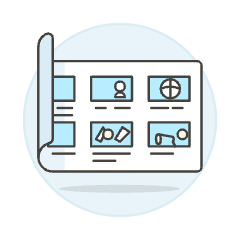 Storyboard Illustration from UX Colors Set