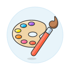 Brush Paletter Illustration from UX Colors Set