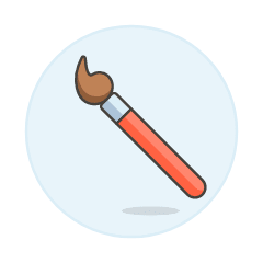 Paint Brush 1 Illustration from UX Colors Set