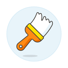 Paint Brush 3 Illustration from UX Colors Set