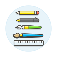 Stationary Illustration from UX Colors Set