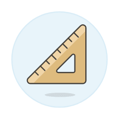 Triangle Ruler Illustration from UX Colors Set