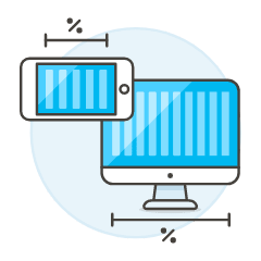 Responsive Size Illustration from UX Colors Set
