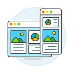 Ux Ui Layout 4 Illustration from UX Colors Set