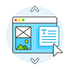 Ux Ui Text Layout Illustration from UX Colors Set