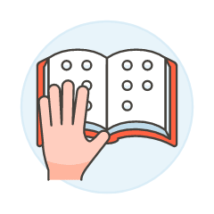 Braille Book 1 Illustration from UX Colors Set