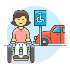 Disable Parking 5 Illustration from UX Colors Set