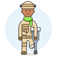 Disable Soldier 3 Illustration from UX Colors Set