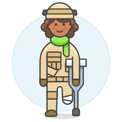 Disable Soldier 6 Illustration from UX Colors Set