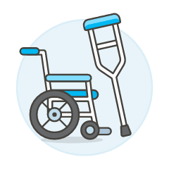 Mobility Aid Illustration from UX Colors Set