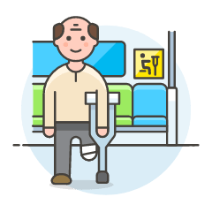 Priority Seat 1 3 Illustration from UX Colors Set