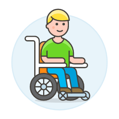 Wheelchair 1 Illustration from UX Colors Set