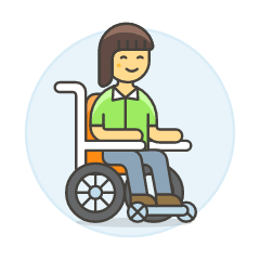 Wheelchair 5 Illustration from UX Colors Set