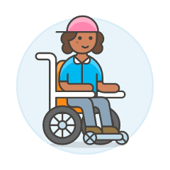 Wheelchair 6 Illustration from UX Colors Set