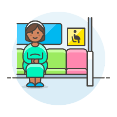 Priority Seat 2 3 Illustration from UX Colors Set