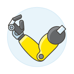 Prosthesis Arm Illustration from UX Colors Set