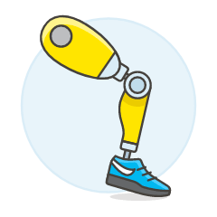 Prosthesis Leg 1 Illustration from UX Colors Set