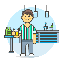 Bar Client 2 3 Illustration from UX Colors Set