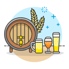 Beer Barrel Illustration from UX Colors Set