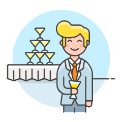 Party Attentdant 1 1 Illustration from UX Colors Set