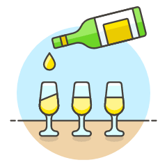 Wine Pouring Illustration from UX Colors Set