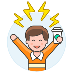 Coffee Energized 2 Illustration from UX Colors Set