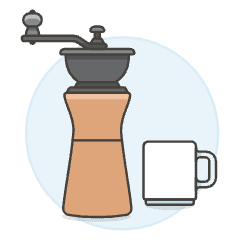 Coffee Grinder 1 Illustration from UX Colors Set