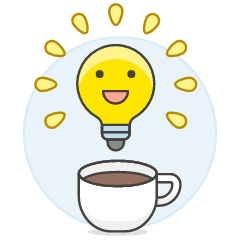 Coffee Idea Sparking Illustration from UX Colors Set