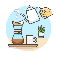 Coffee Making 1 2 Illustration from UX Colors Set