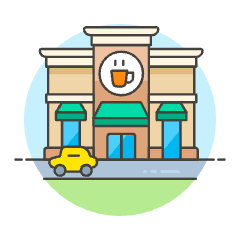 Coffee Shop 2 Illustration from UX Colors Set