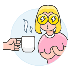 Craving For Coffee 1 Illustration from UX Colors Set