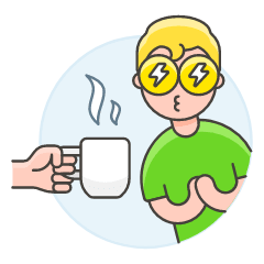 Craving For Coffee 3 Illustration from UX Colors Set