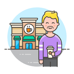 Takeaway Coffee 1 Illustration from UX Colors Set