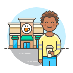 Takeaway Coffee 3 Illustration from UX Colors Set