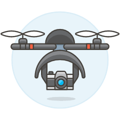 Camera Drone 1 Illustration from UX Colors Set
