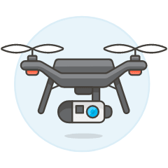 Camera Drone 2 Illustration from UX Colors Set