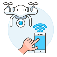 Drone Controller 3 1 Illustration from UX Colors Set