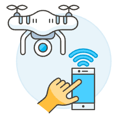 Drone Controller 3 2 Illustration from UX Colors Set