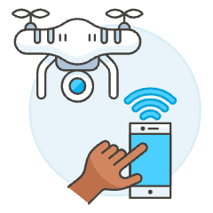 Drone Controller 3 3 Illustration from UX Colors Set