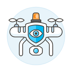 Security Drone 1 Illustration from UX Colors Set