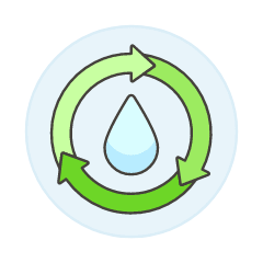 Recycle Drop Illustration from UX Colors Set